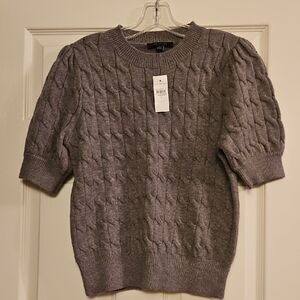 a new day Heather Gray Cable Knit Sweater